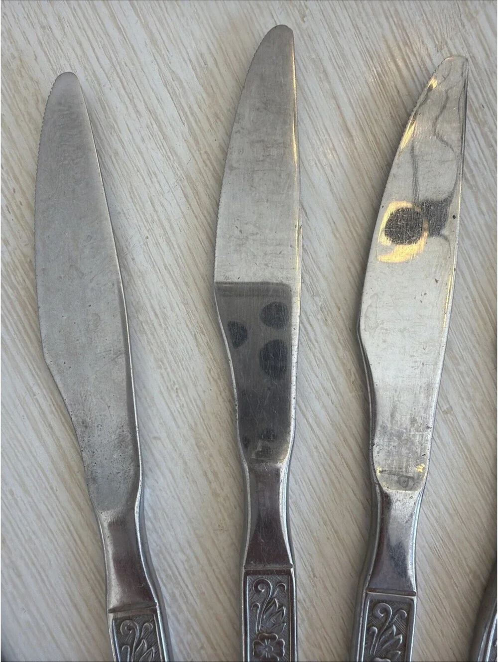 Gold Standard Night Blossom Stainless Flatware Lot Of 19 Japan